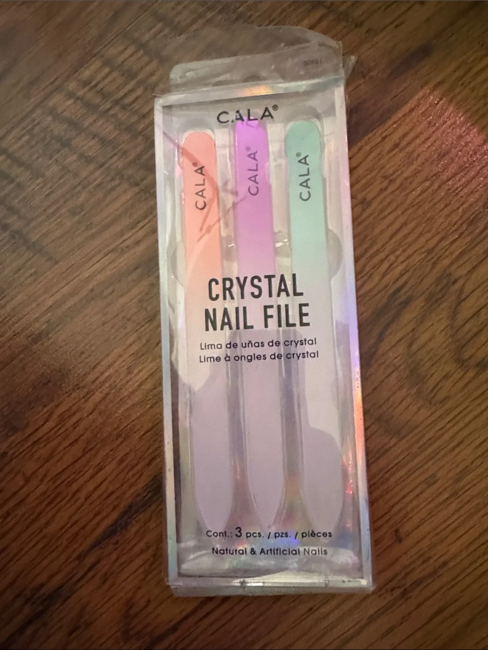 CALA Crystal Nail File Set — Pastel Pink, Purple & Mint C1.B.2R